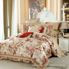 Conjunto de cama floral Algodão / poliéster